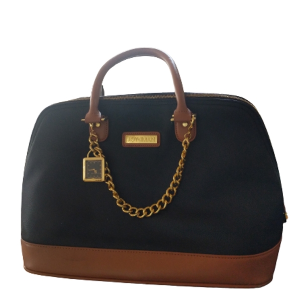 Joy & Iman Top Handle Pebble Bag Satchel Handbag /Charm - Picture 11 of 12